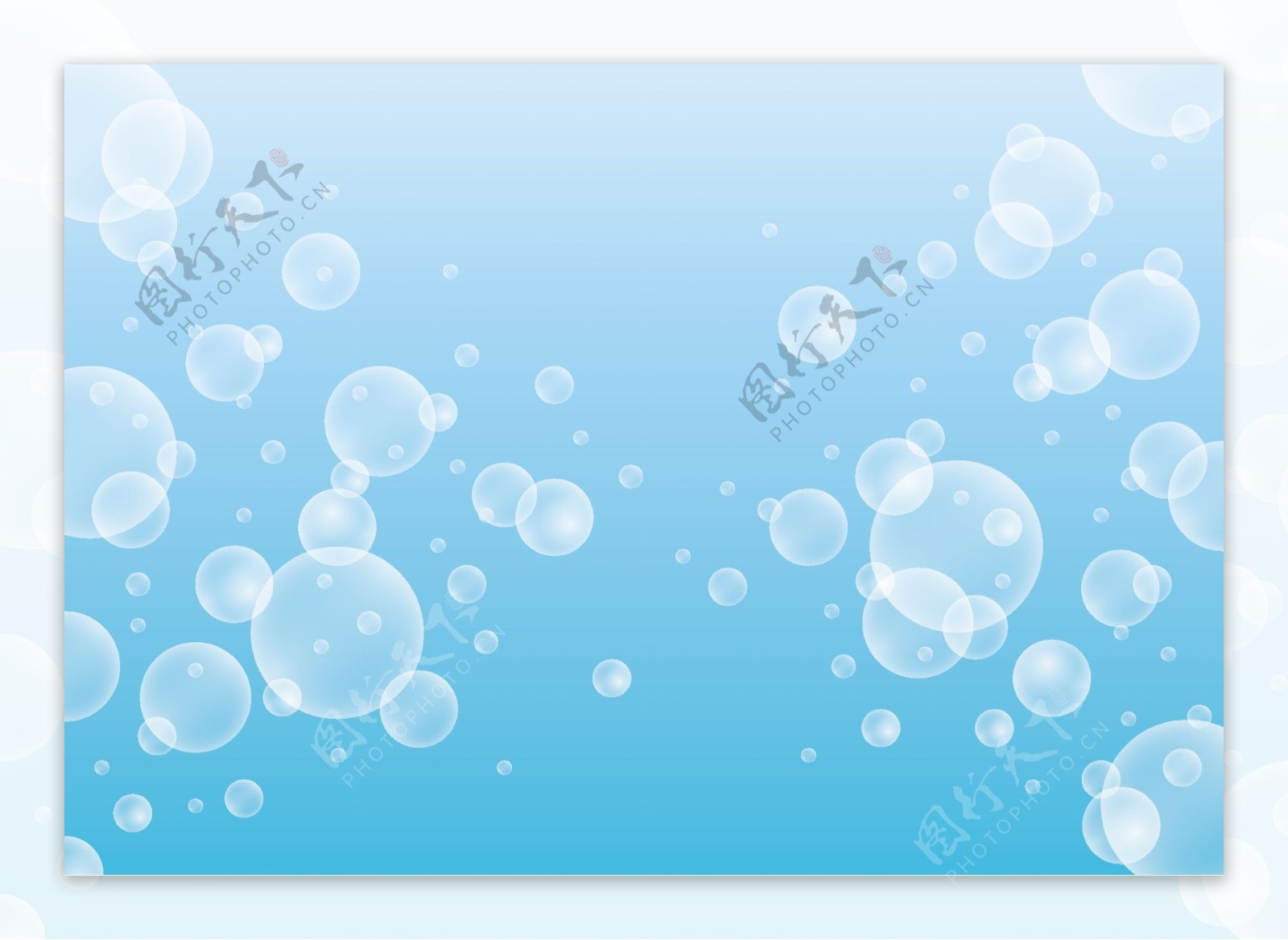气泡海底背景素材