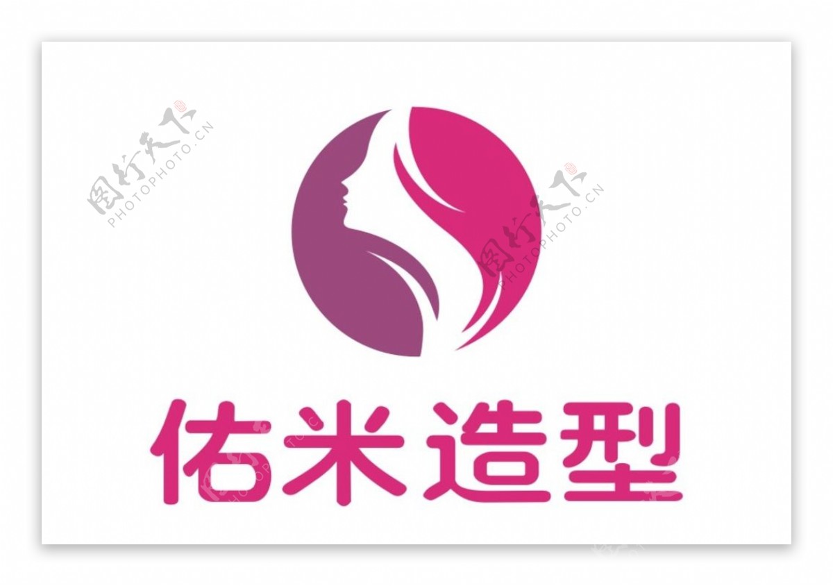 佑米造型标志logo