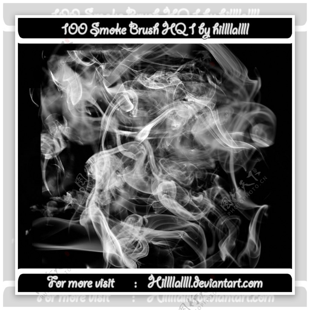 100种真实的烟雾炊烟袅袅Photoshop笔刷素材
