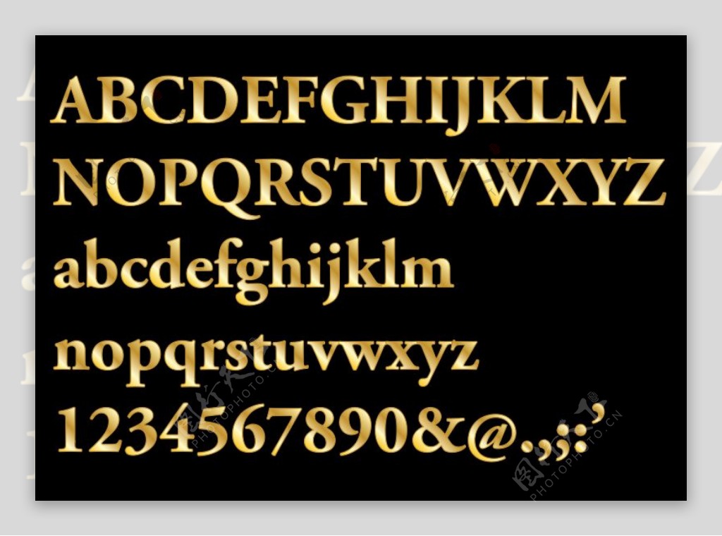 金serif信