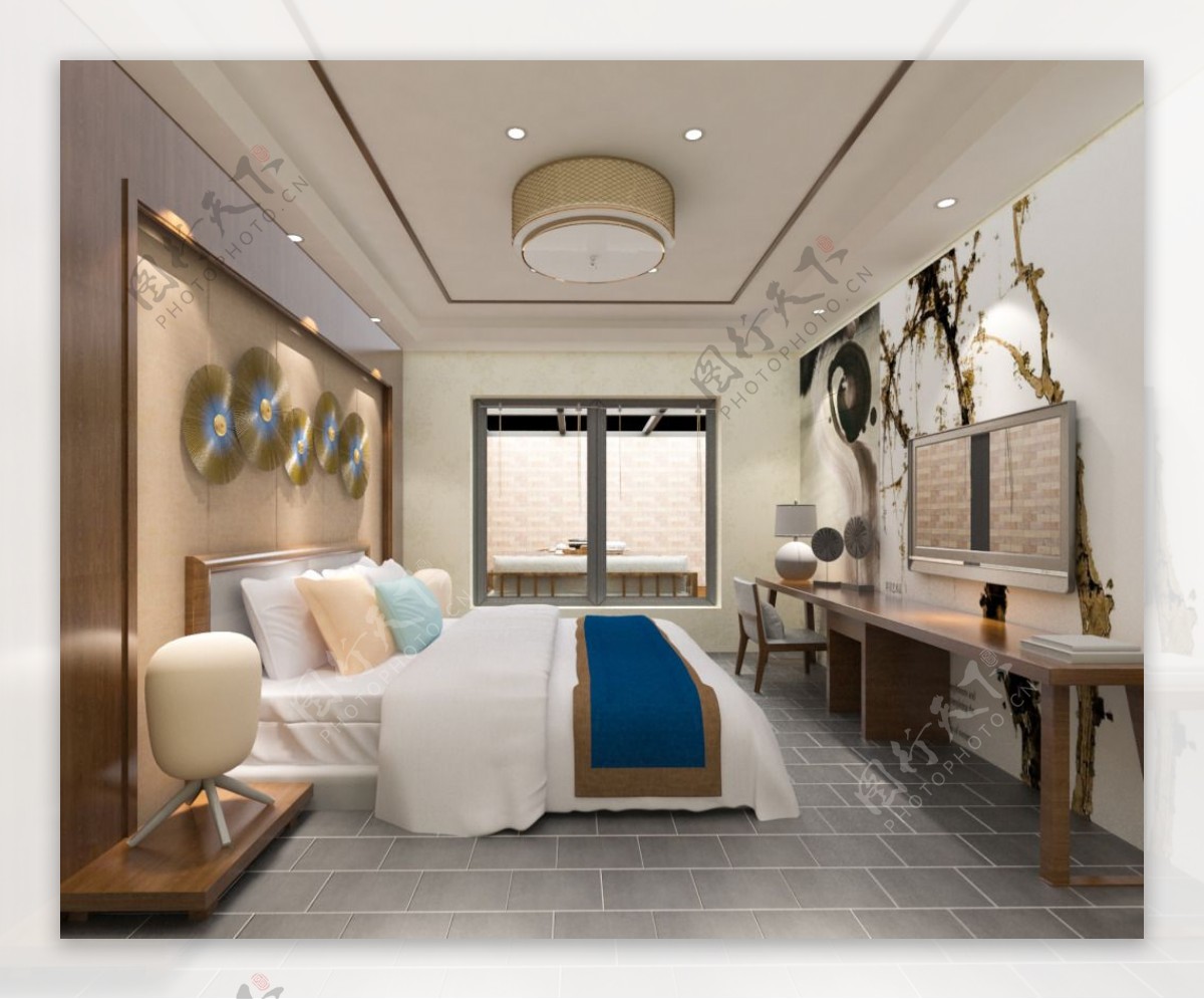 酒店客房效果图3Dmax模型