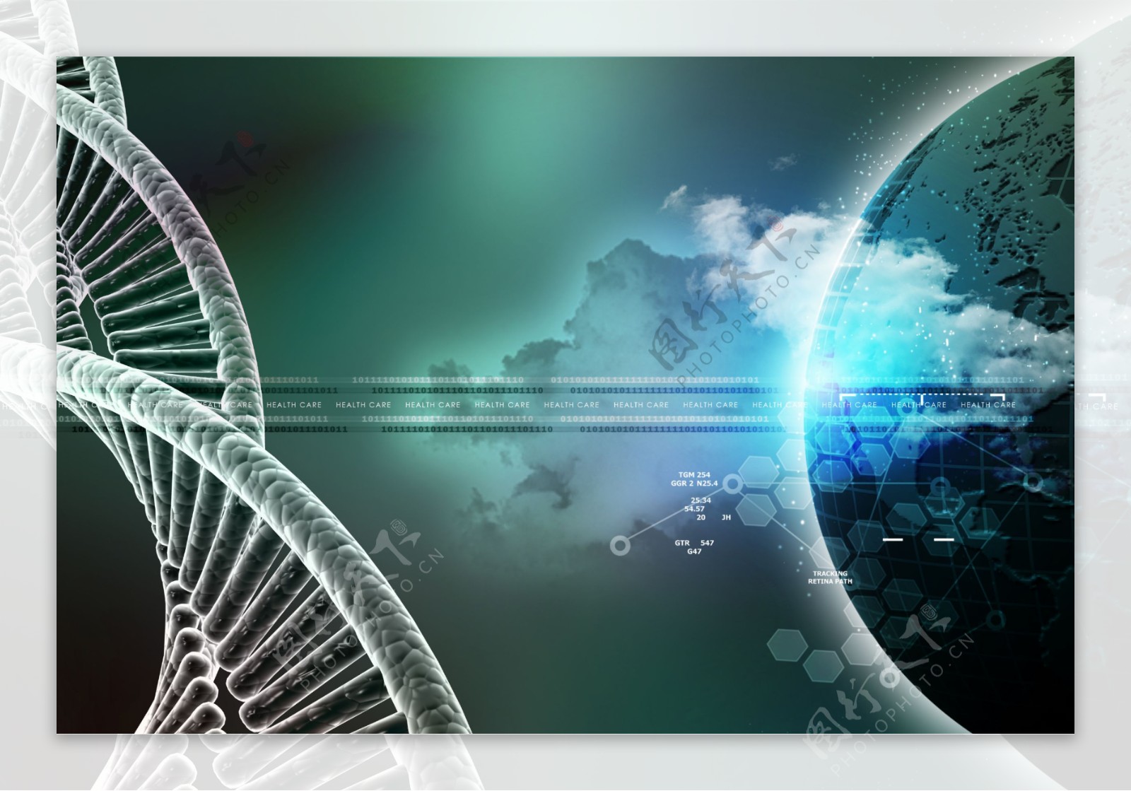 科技背景与DNA结构图片