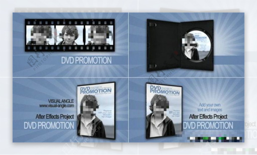 DVD展示宣传模板AE模板