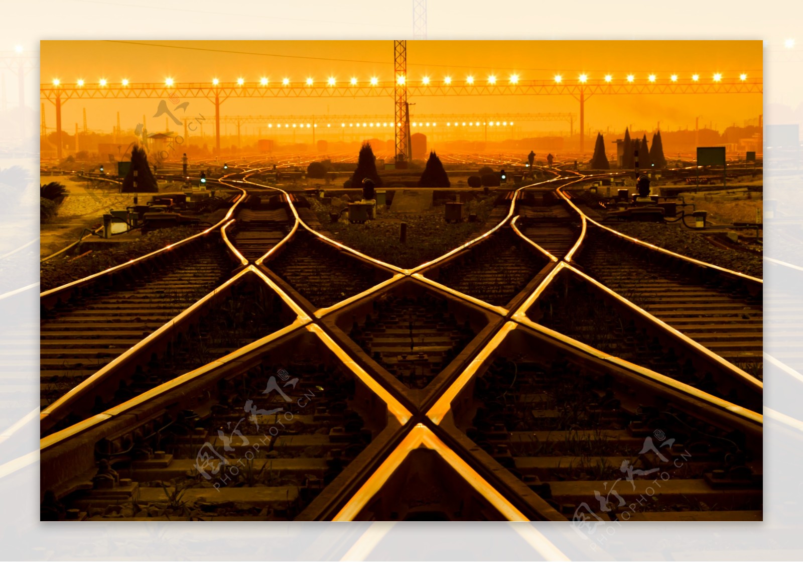 铁路交叉口高清图片-千叶网