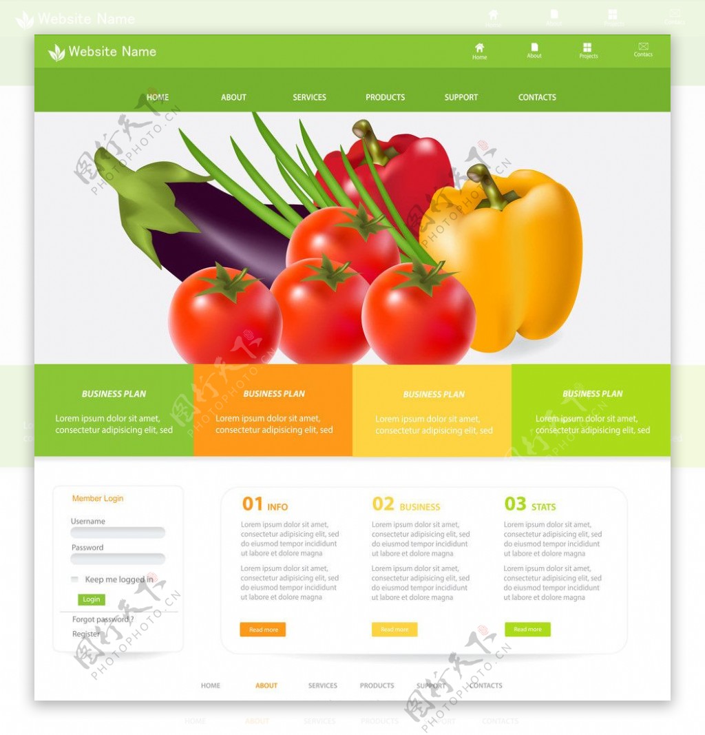 蔬菜网页设计