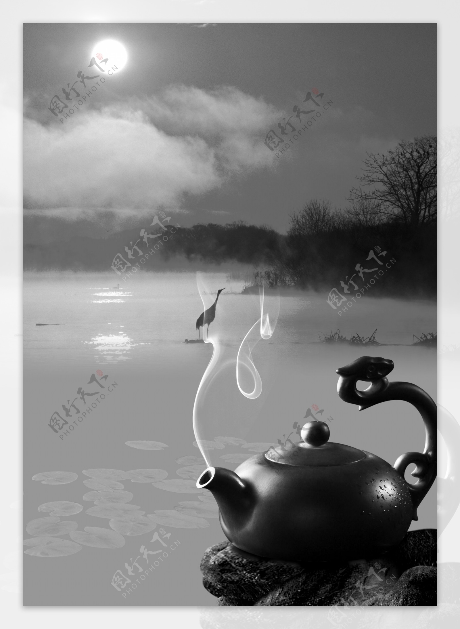 茶壶意境图片