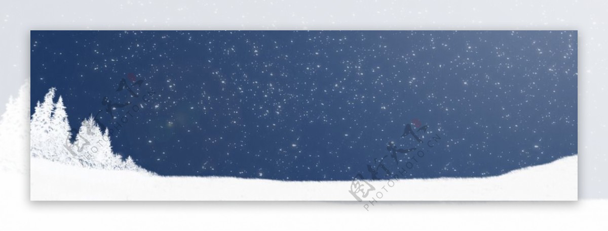 雪景淘宝海报图片背景素材44