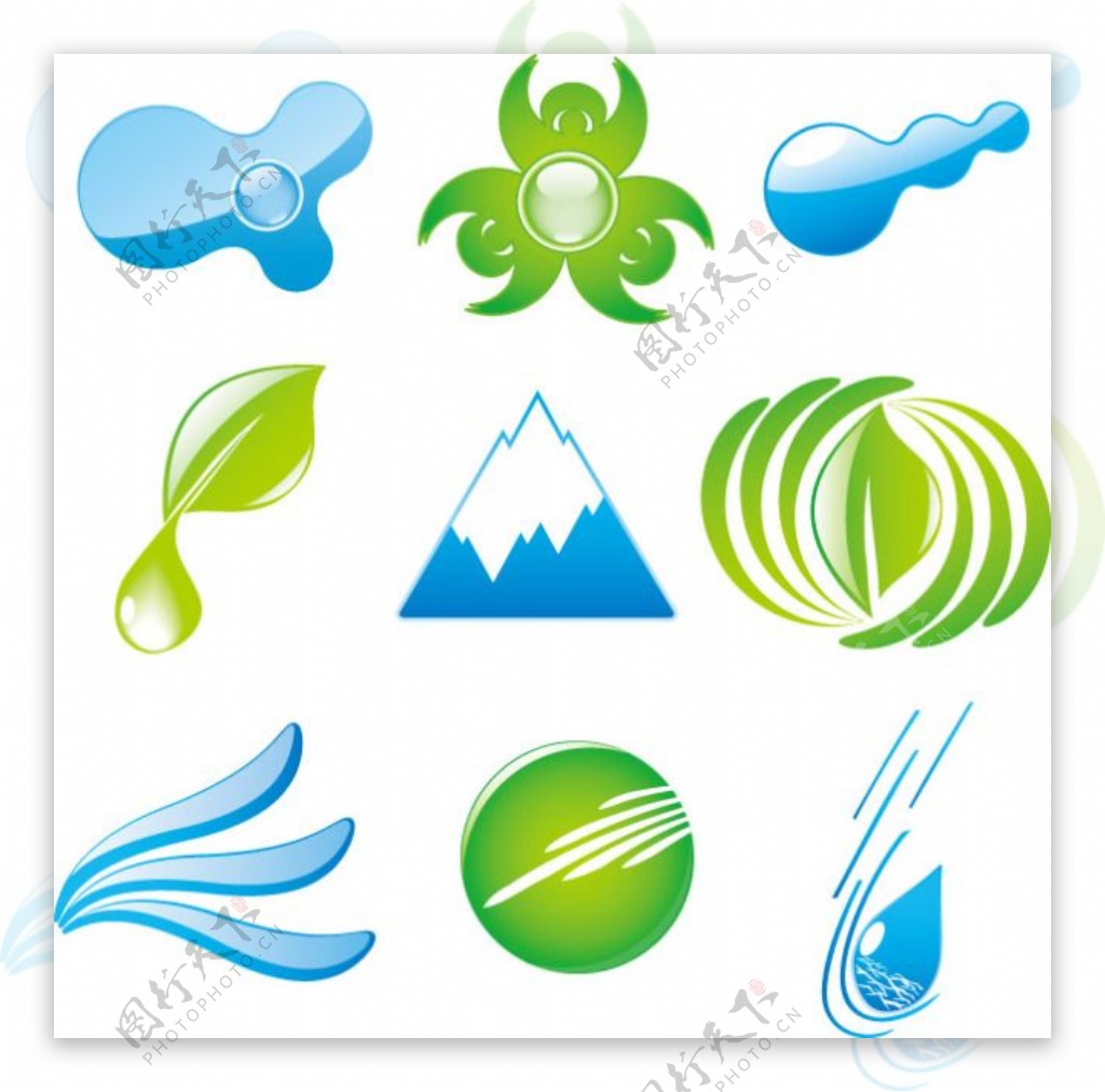 绿色环保标志设计图片