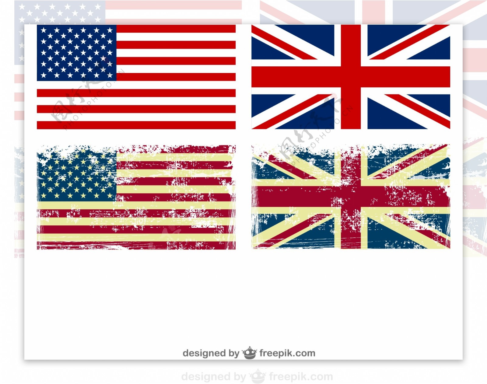 美国大birtain旗帜