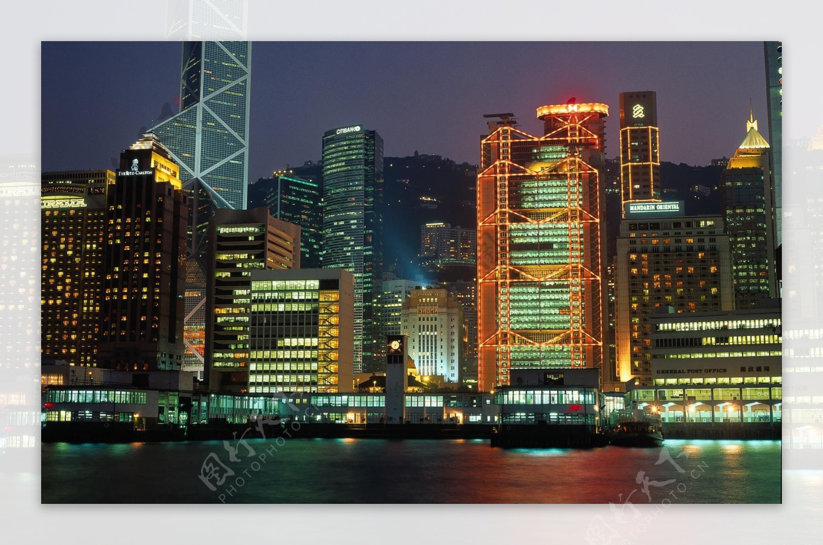 香港城市风景城市夜景
