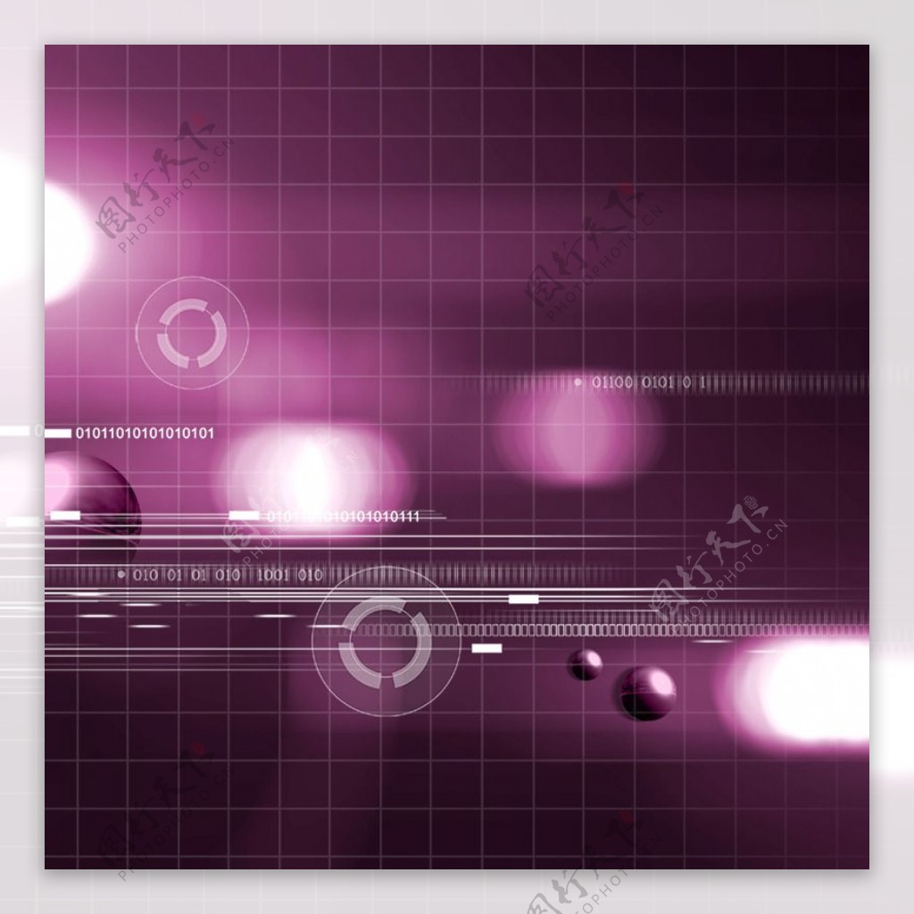 紫色炫酷科技数码线条背景