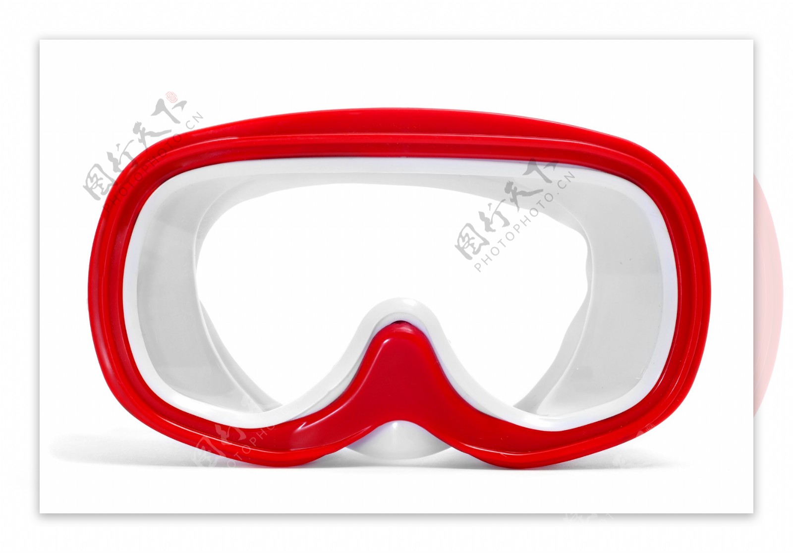 红色潜水眼镜