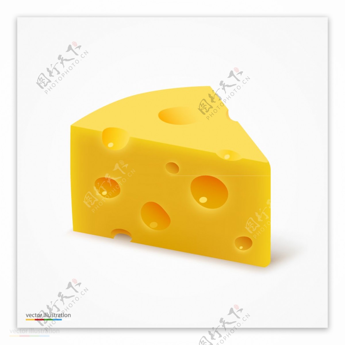 美味三角奶酪矢量素材