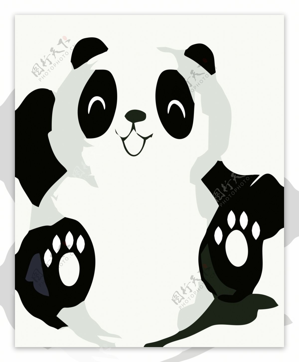 熊猫矢量图素材