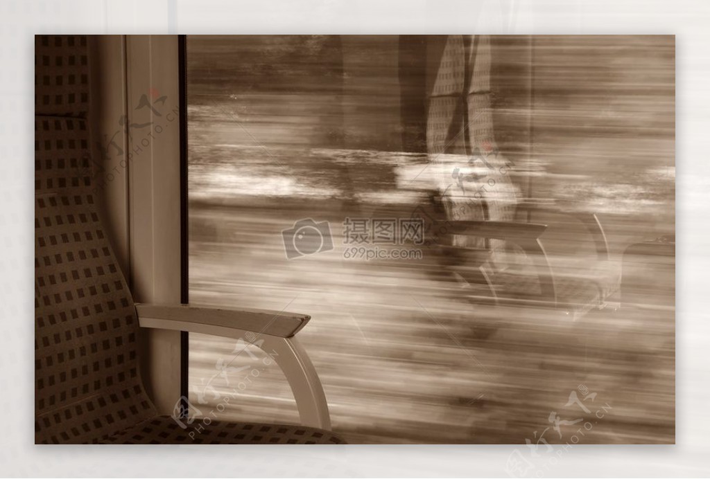 火车座位的摄影