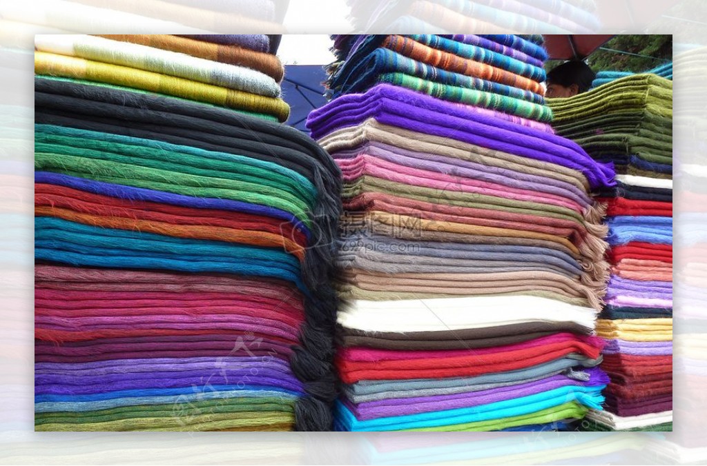 色彩斑斓的纺织物