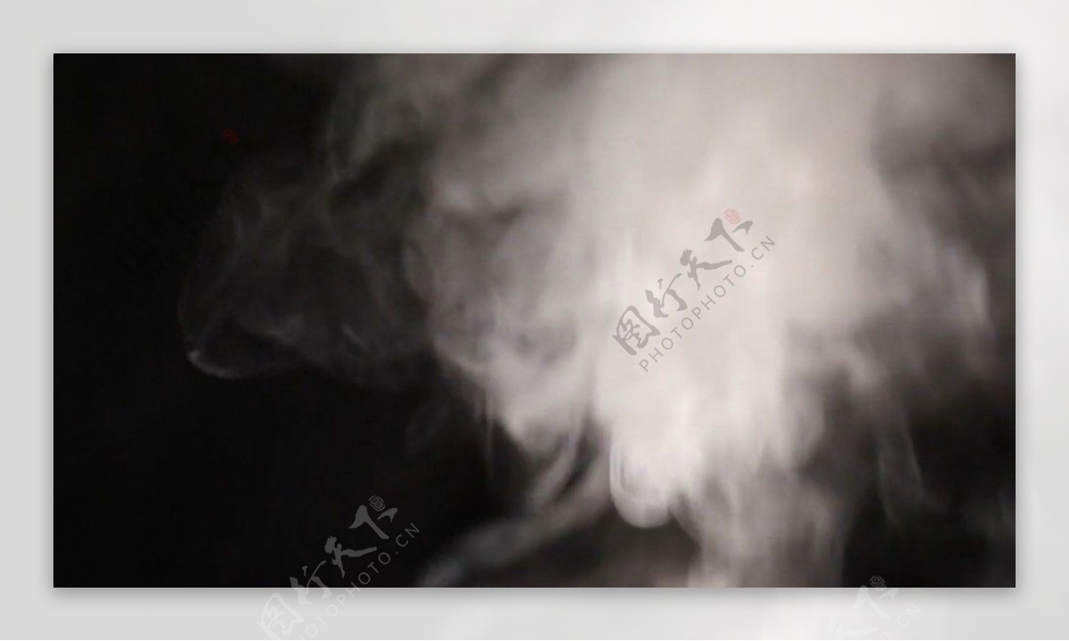 烟雾急速上升动态视频实拍