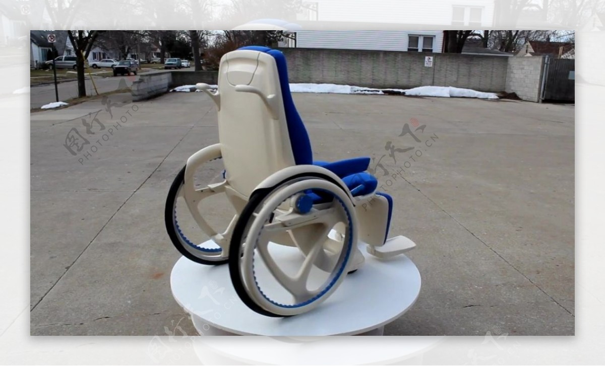 轮椅视频素材设计