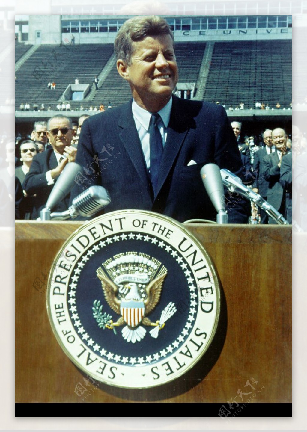 美国总统约翰183F183肯尼迪在赖斯大学