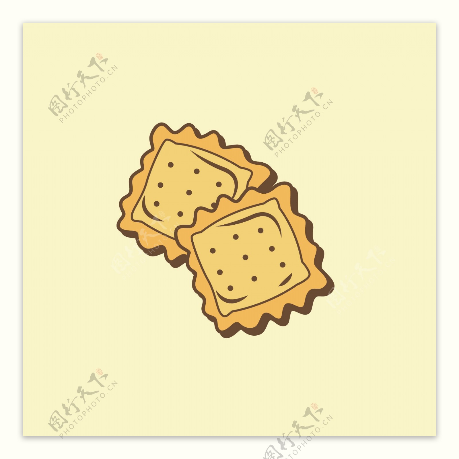 饼干和饼干图标收集孤立在白色背景。美味饼干卡通矢量插图甜食。插画图片素材_ID:379586221-Veer图库