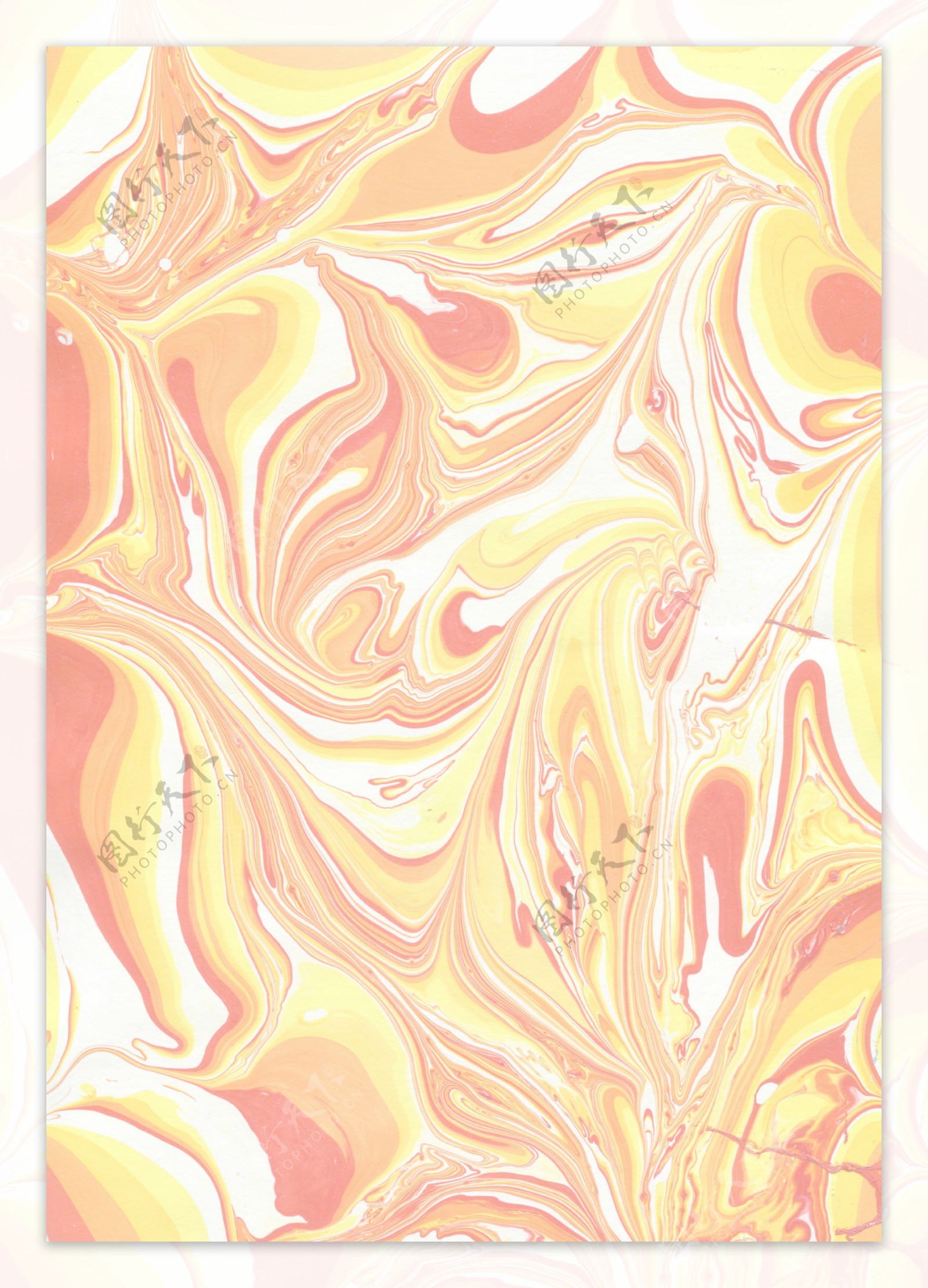 热情明亮橙黄色壁纸图案装饰设计