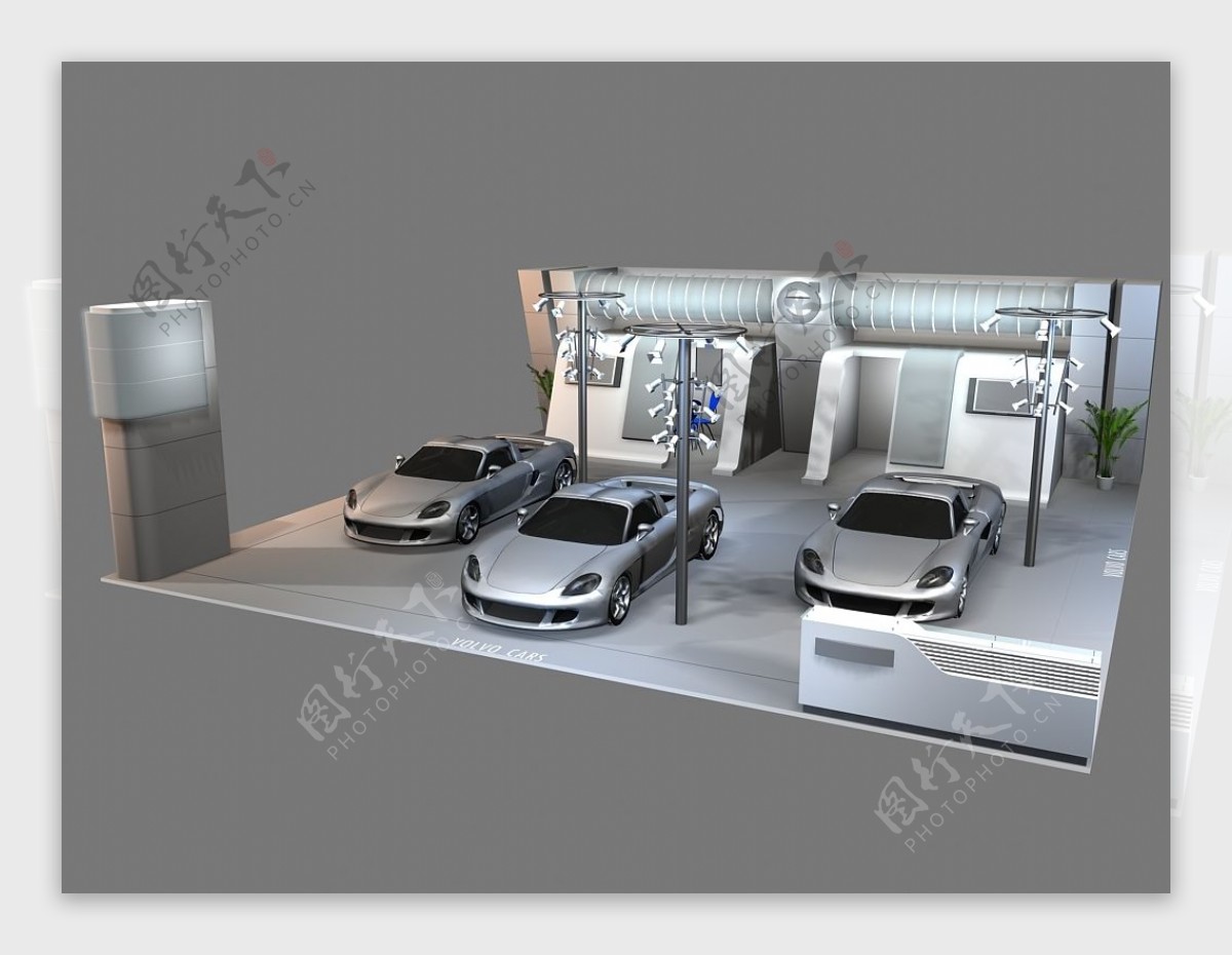 汽车展厅模型