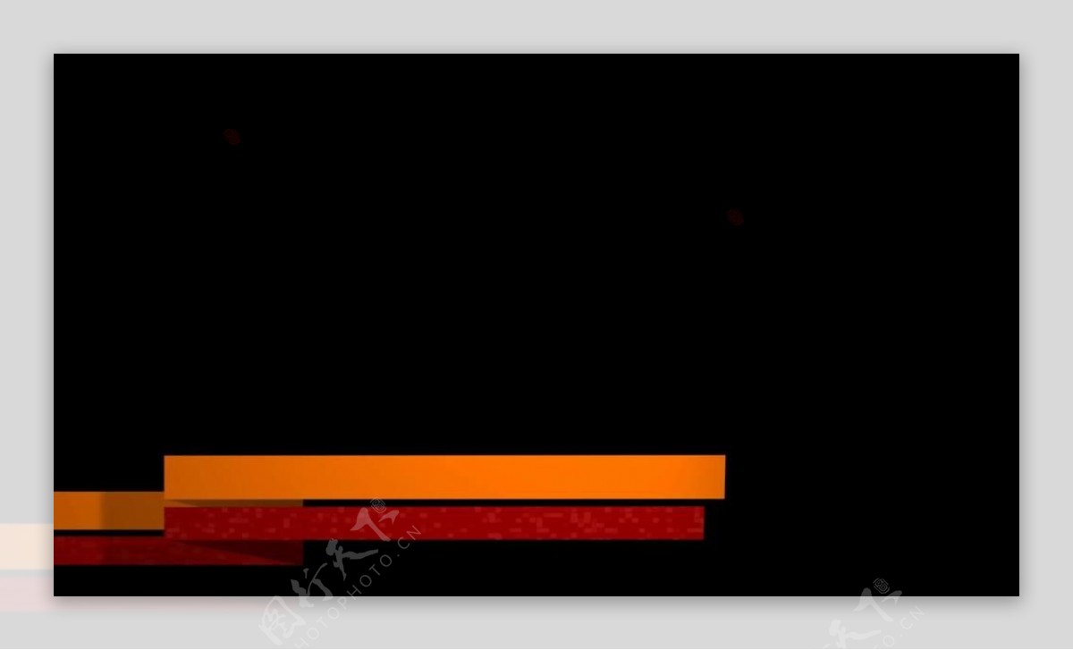 红色线条标题框特效视频素材