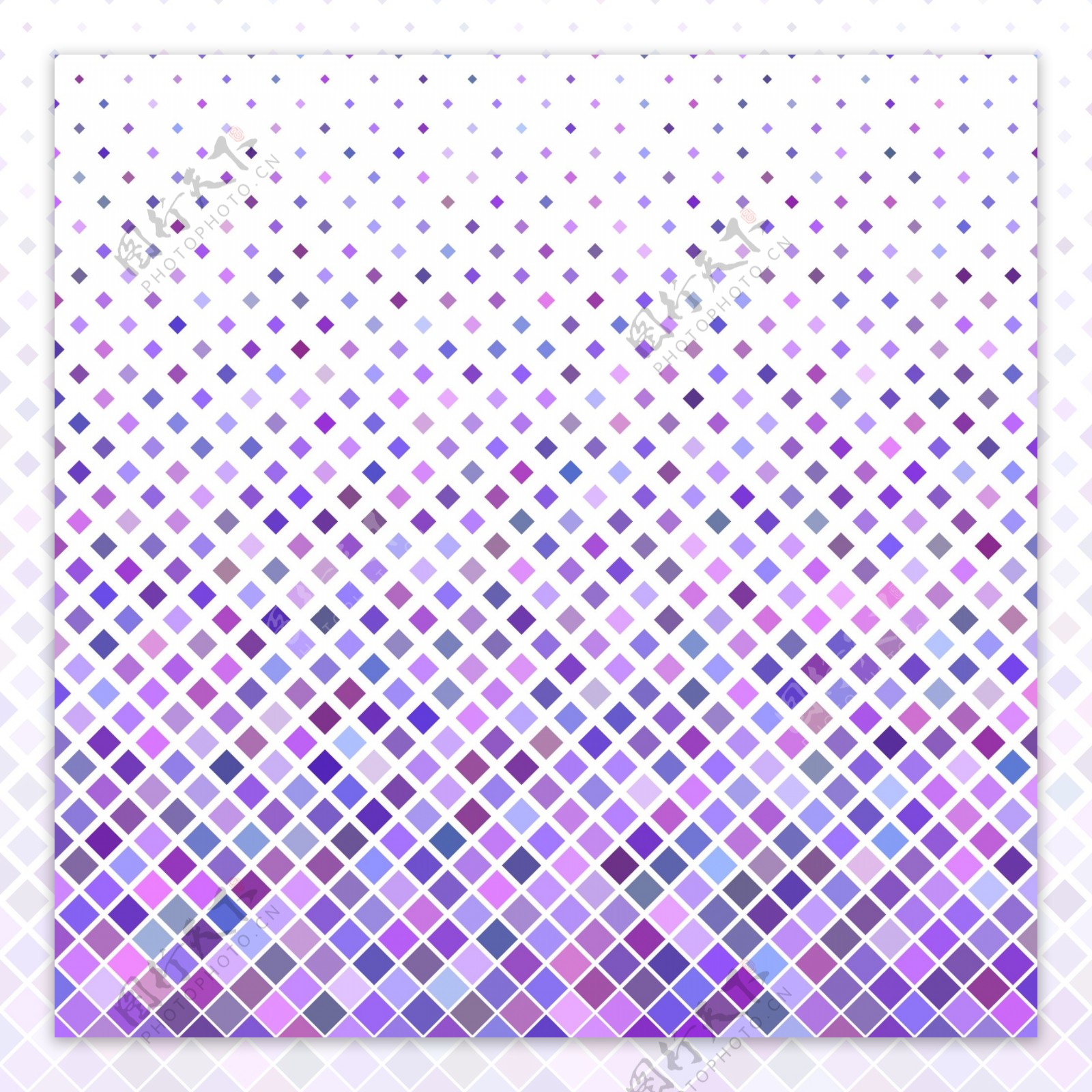 彩色抽象对角线正方形图案背景紫色正方形矢量设计