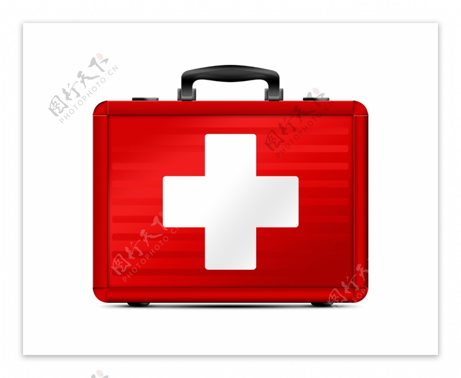 红色医药箱icon图标设计