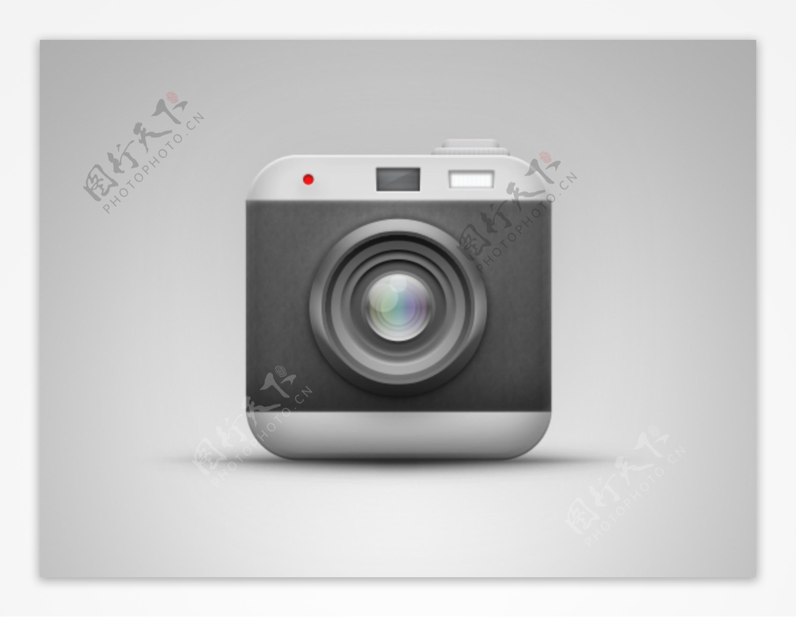 黑色相机相机镜头icon图标设计