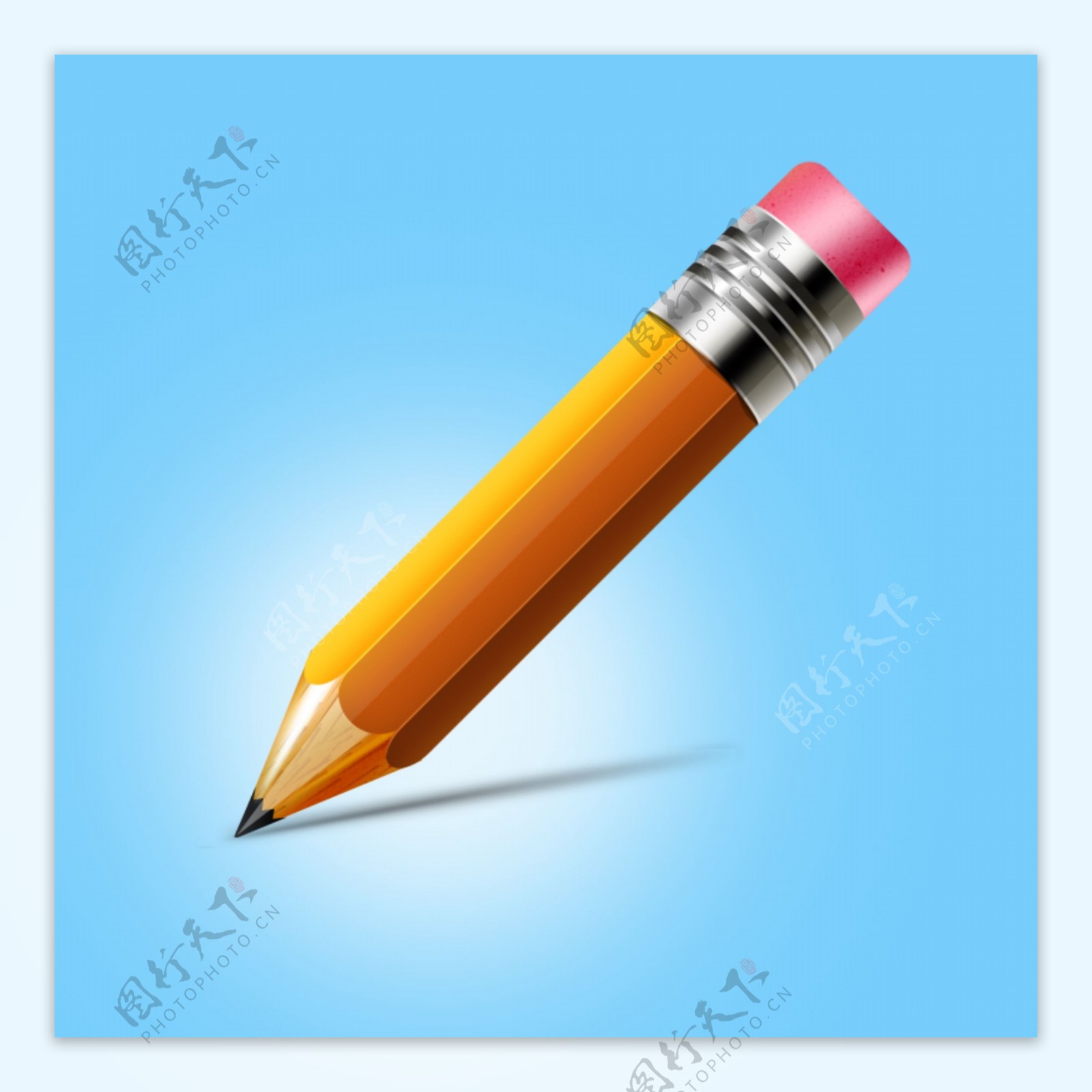 铅笔icon图标设计