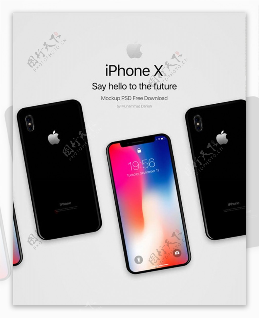 iPhoneX正反两面样机