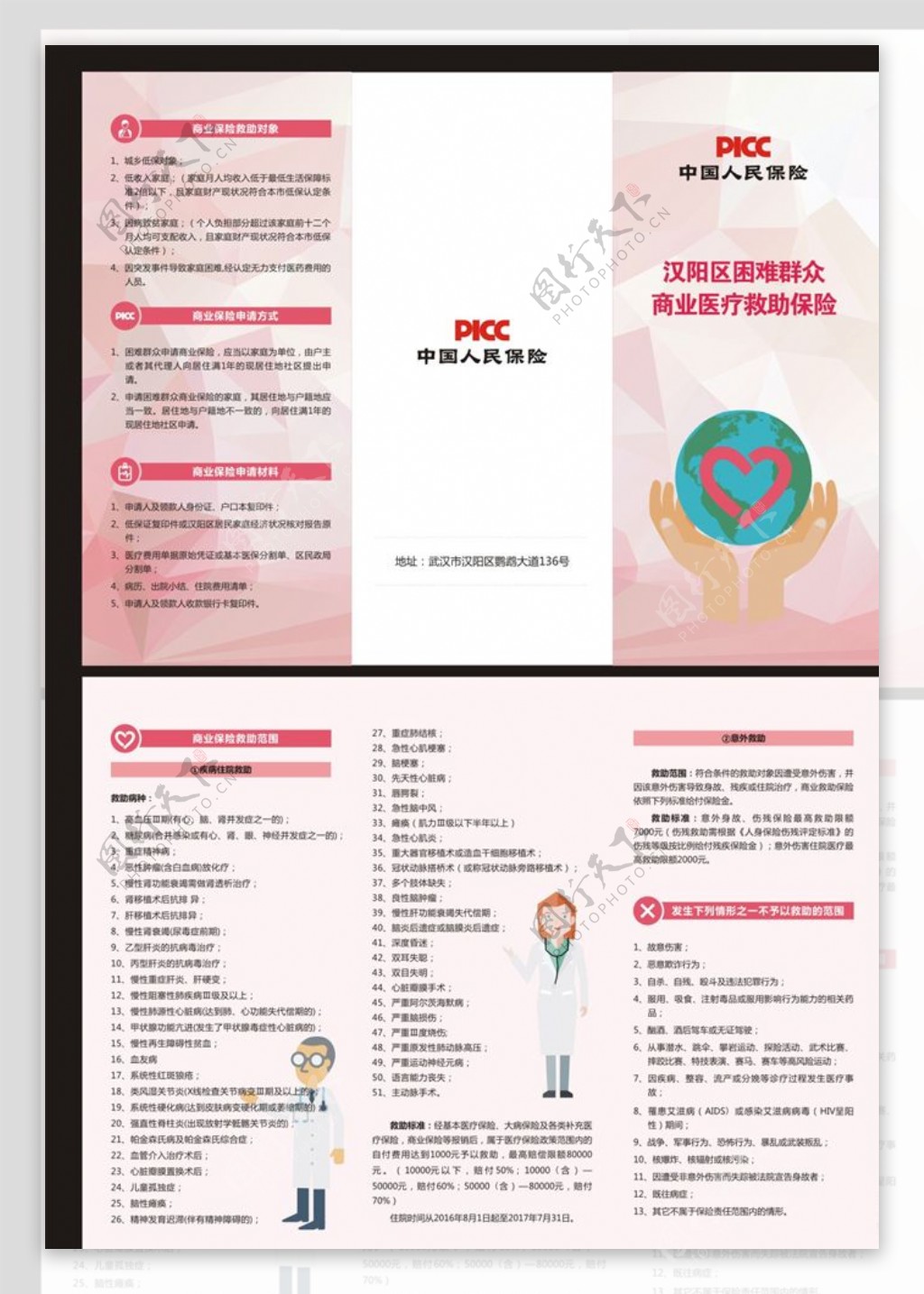 中国人民保险三折页