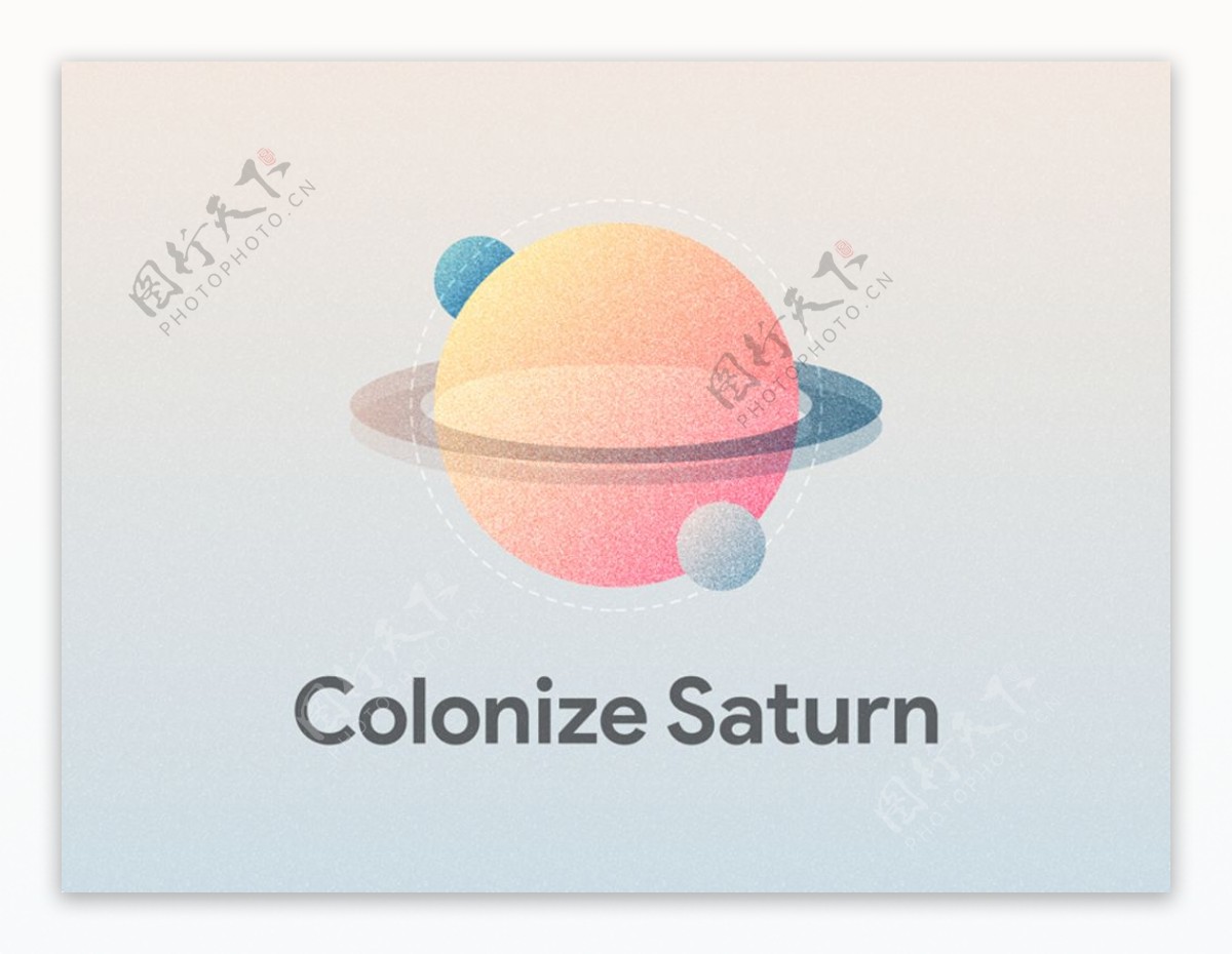 土星标志icon图标sketch素材