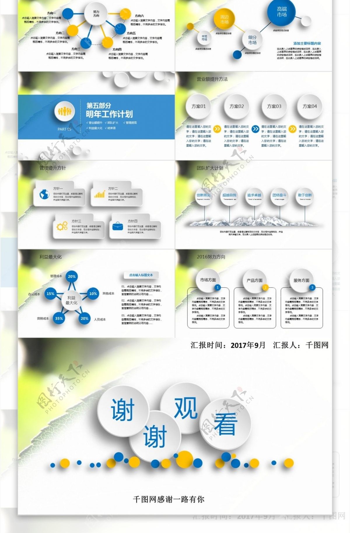 简约大气实用工作汇报ppt精美模板