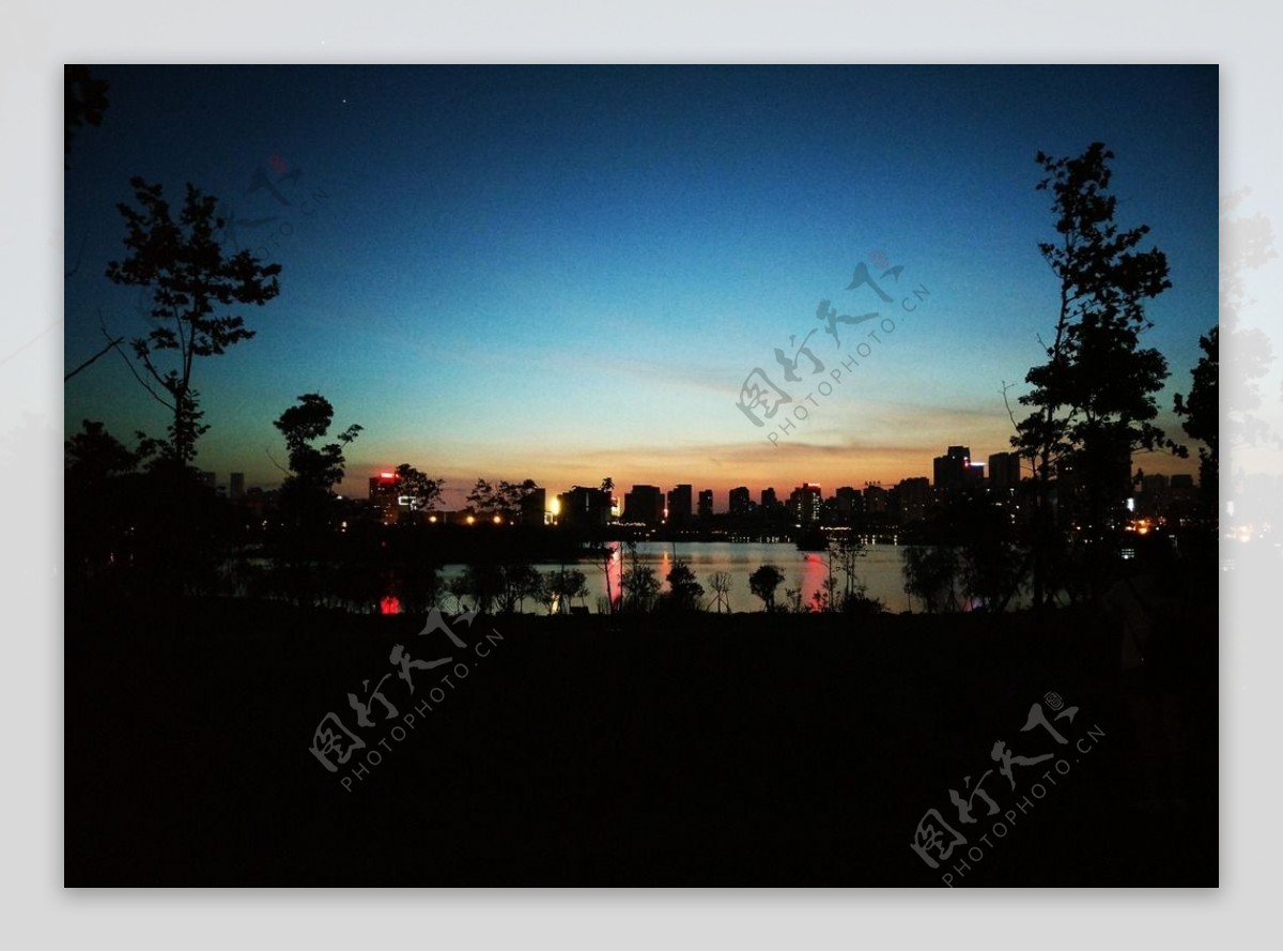 长沙西湖公园夜拍