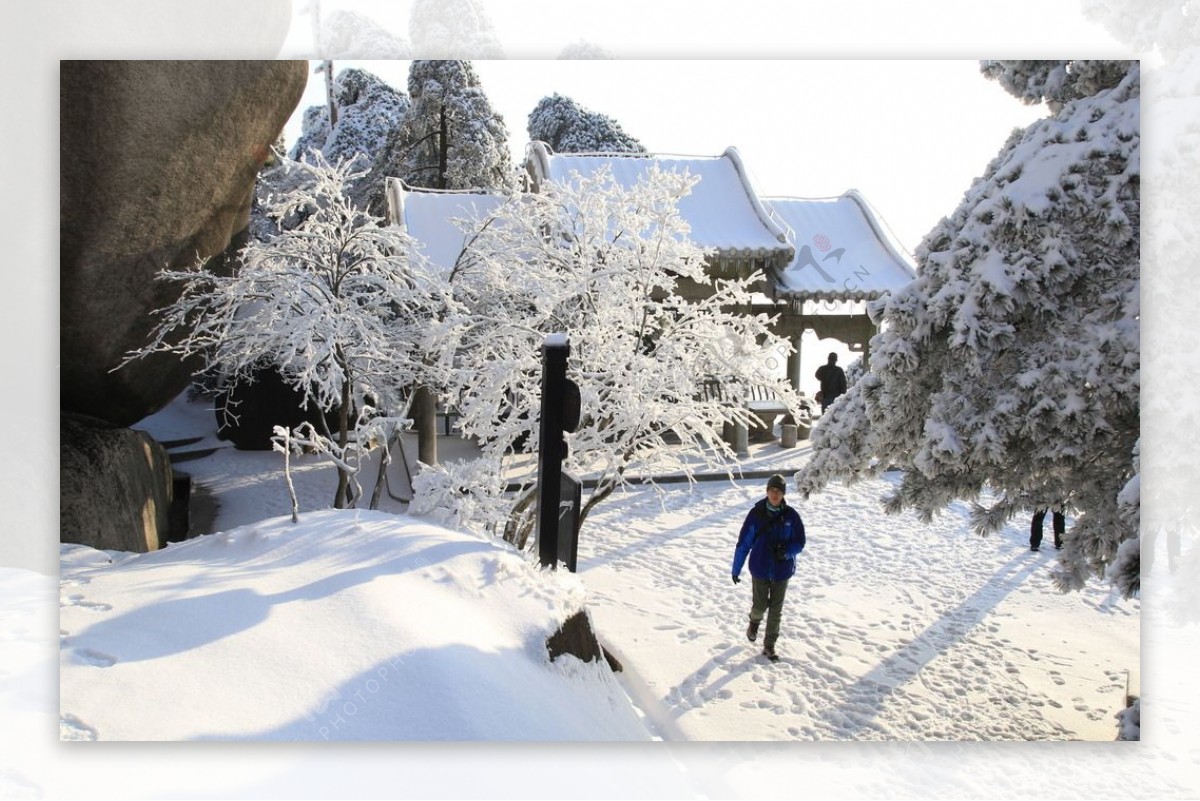 天竺山雪景