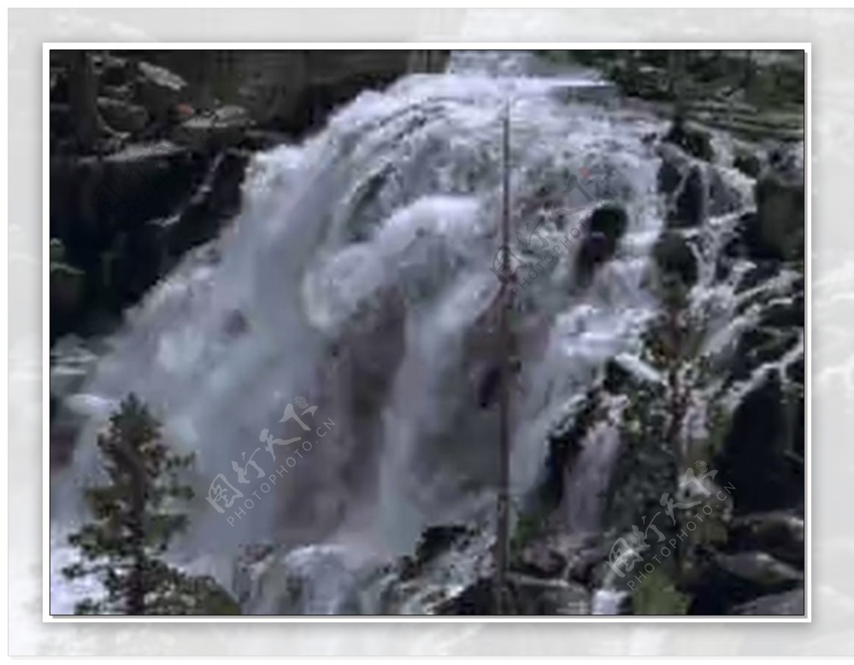 瀑布河流视频素材