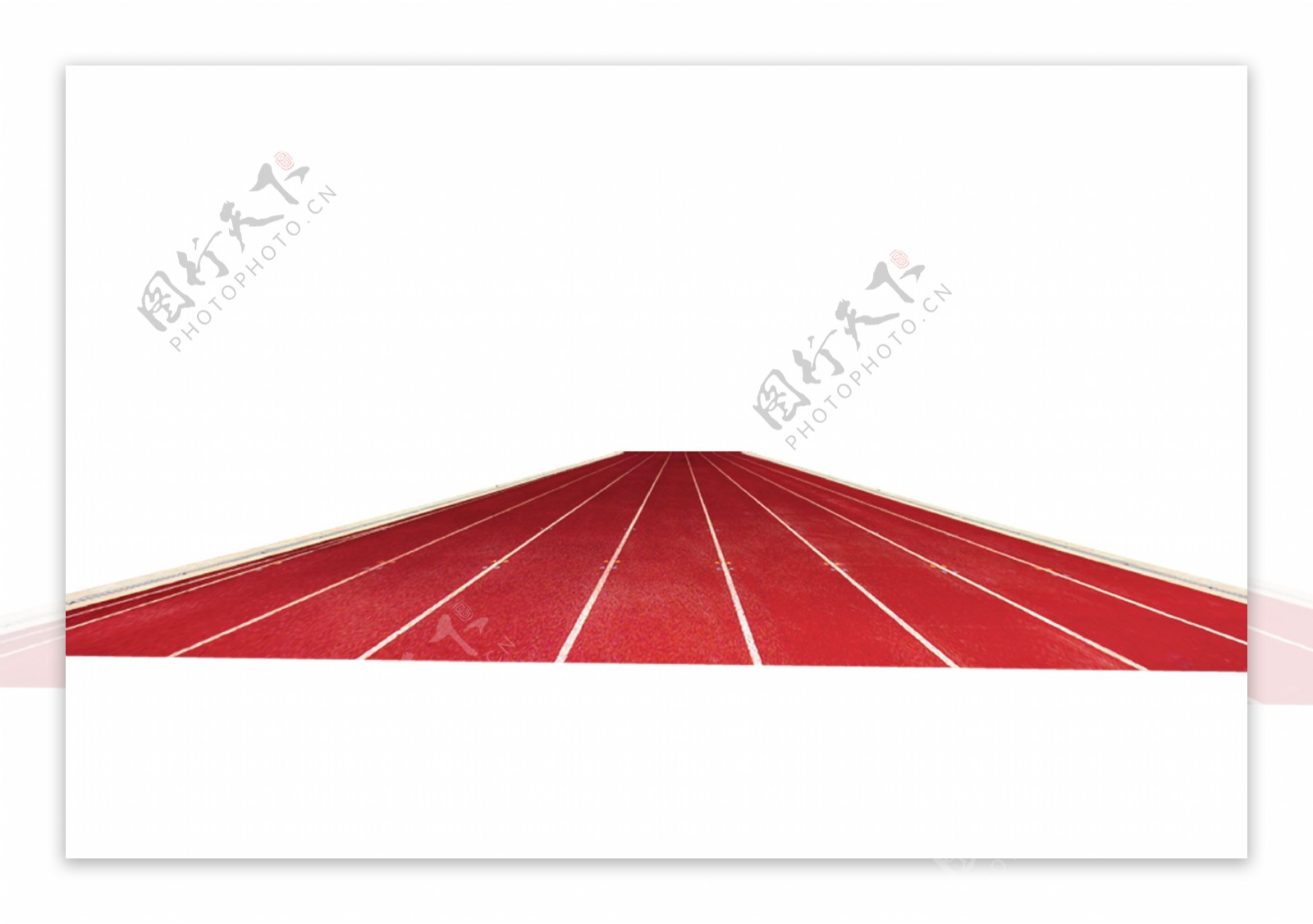红色操场赛道png元素素材