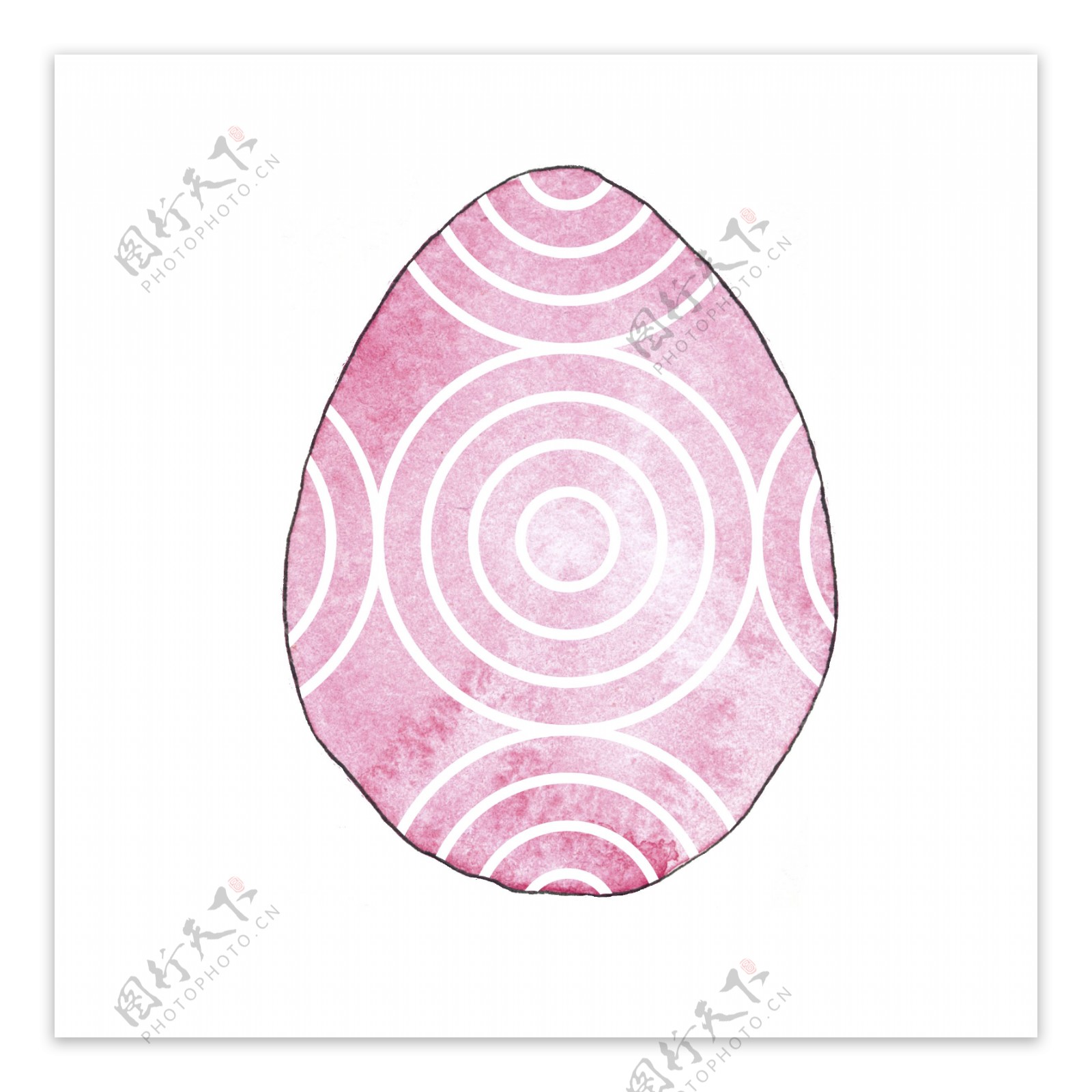 粉色圆圈蛋万圣节透明装饰素材