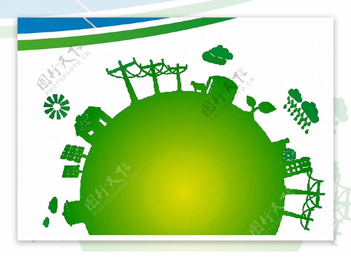 绿色地球能源免抠png透明图层素材