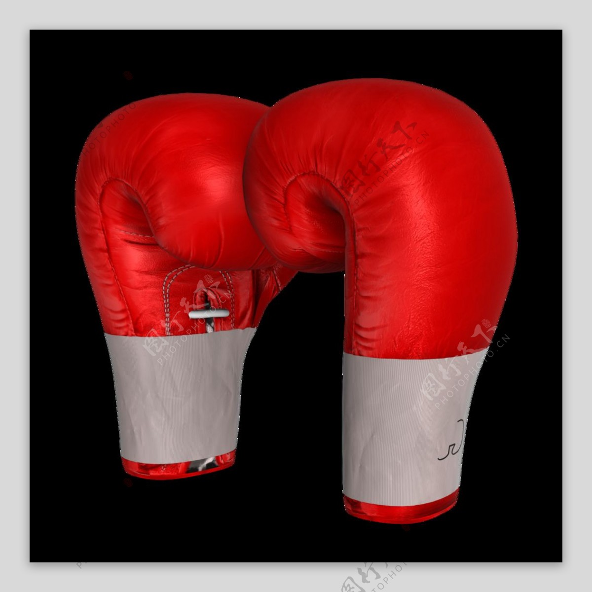 红色拳击手套免抠png透明图层素材