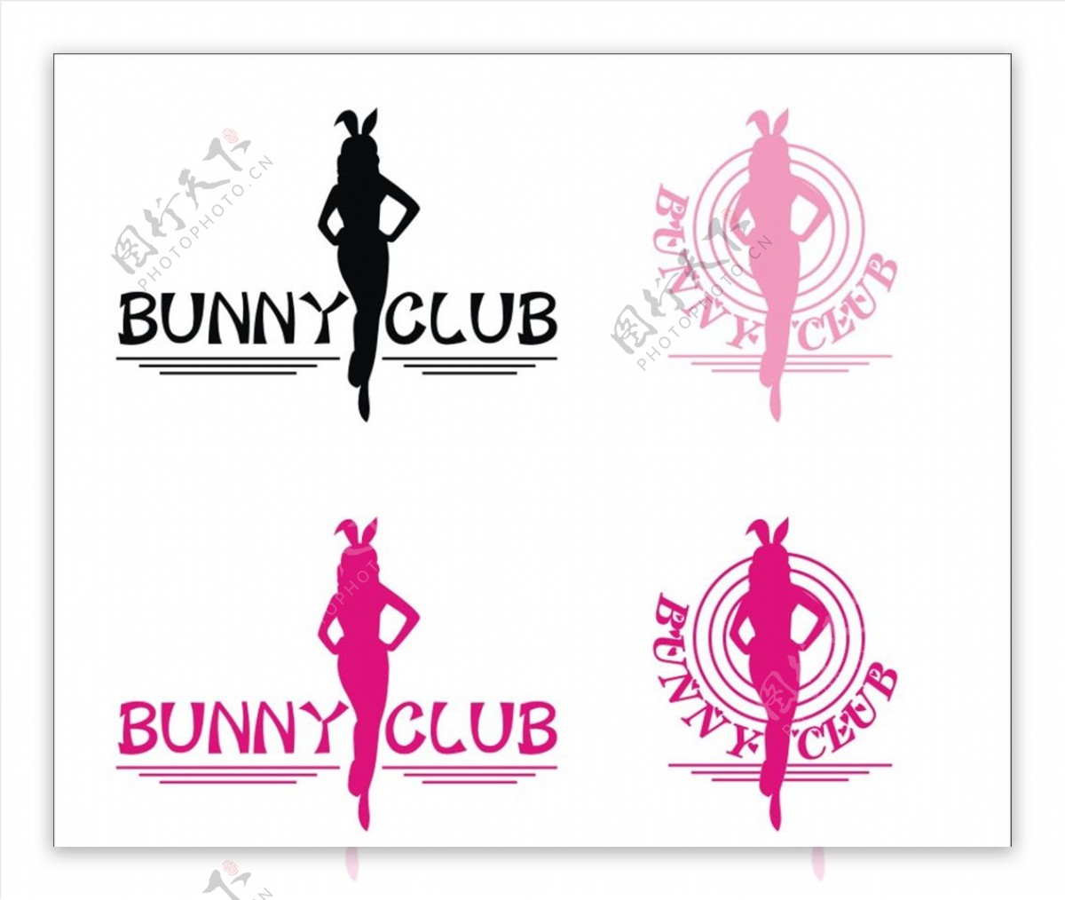 兔女郎logo设计