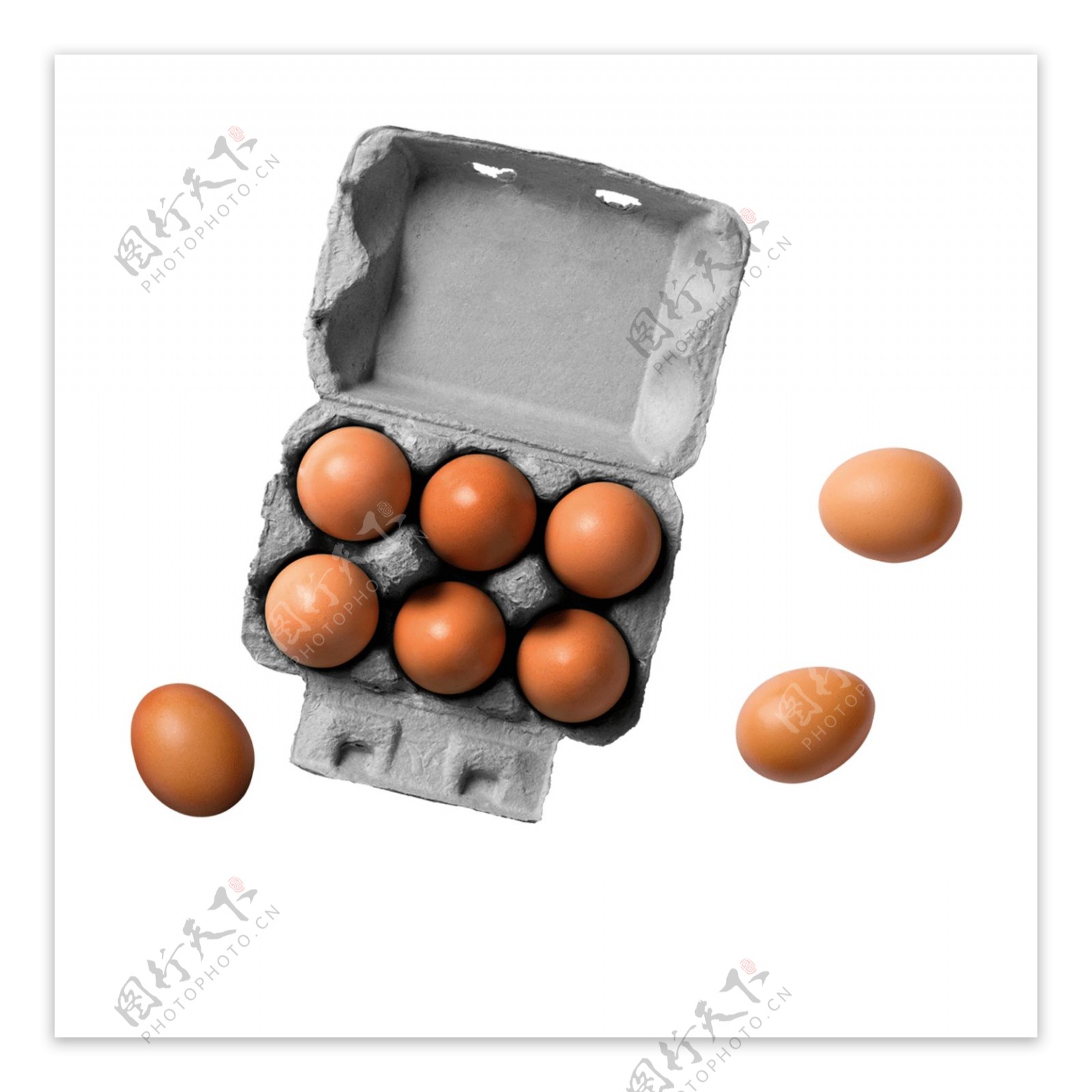 实物鸡蛋盒子元素