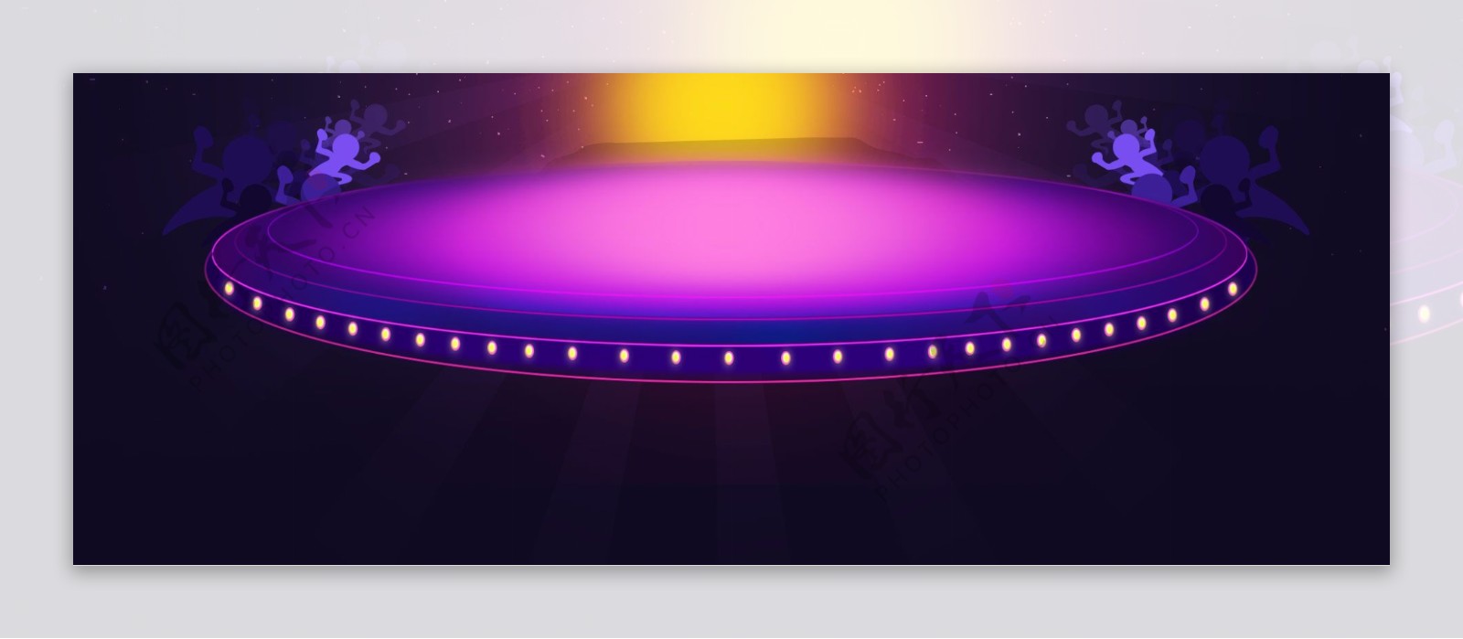 紫色渐变舞台背景