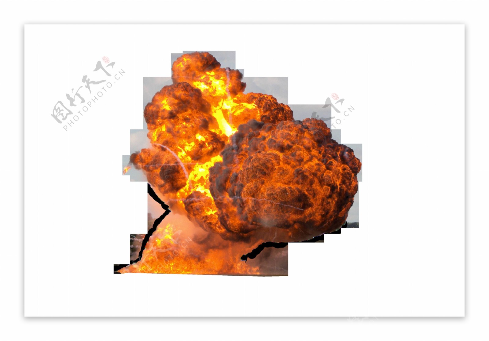 手绘卡通惊爆爆炸效果图片素材-编号32322896-图行天下