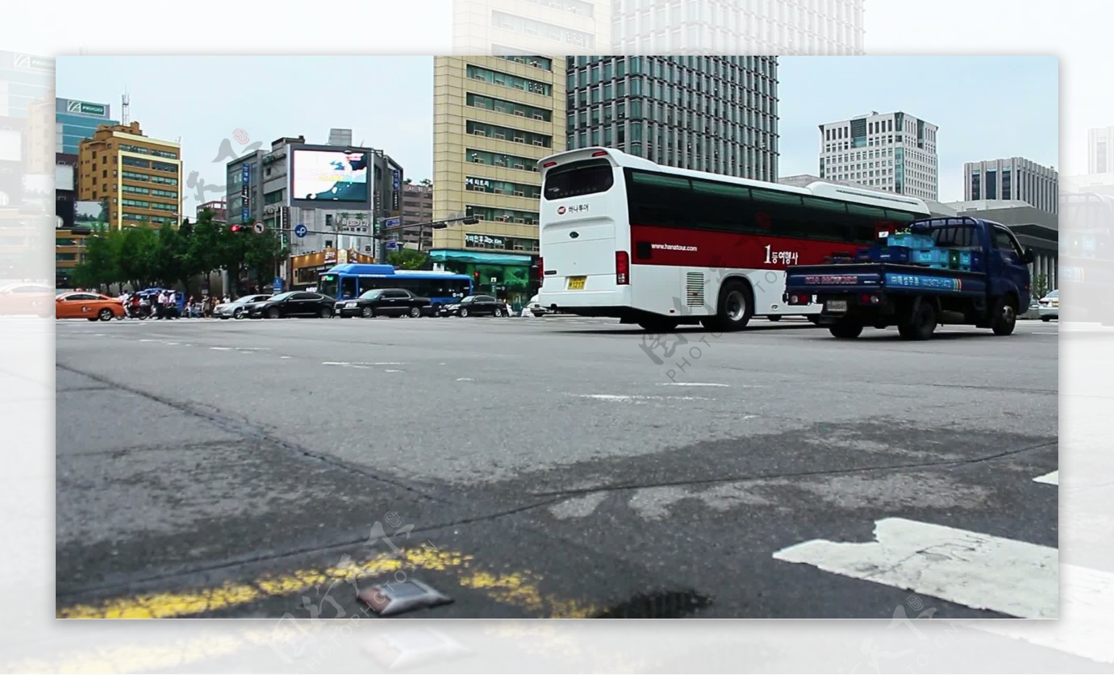汉城南韩低交通镜头