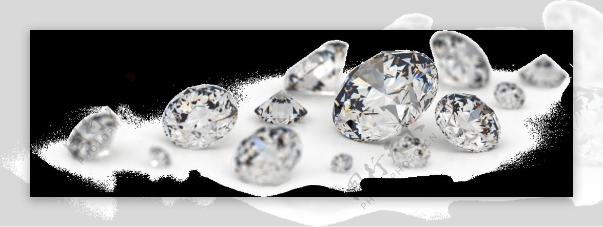 一堆闪亮的钻石免抠png透明素材
