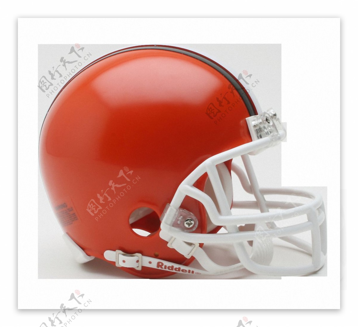 橙色漂亮橄榄球帽子免抠png透明素材