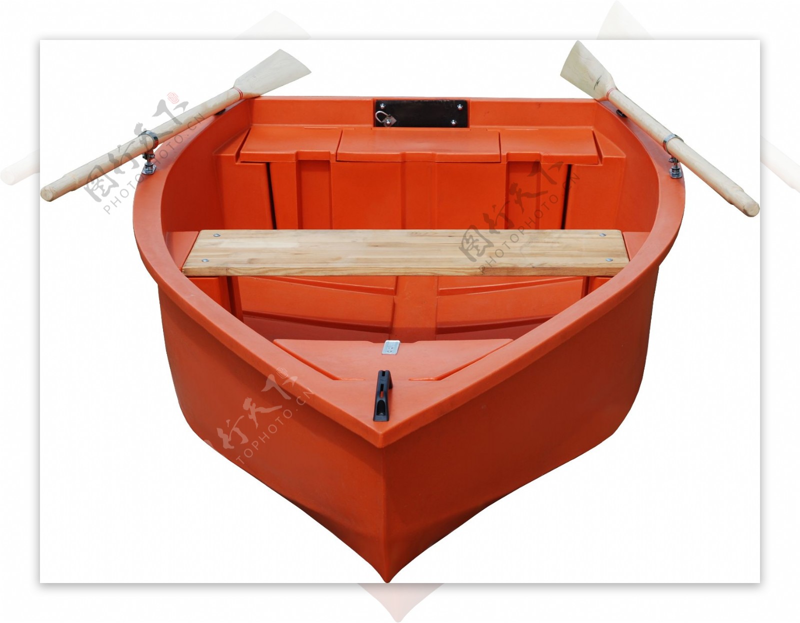 红色小渔船免抠png透明图层素材